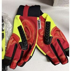 1 Pair WestChester R2 87810 Safety Rigger Glove with Hook & Loop Wrist Size L